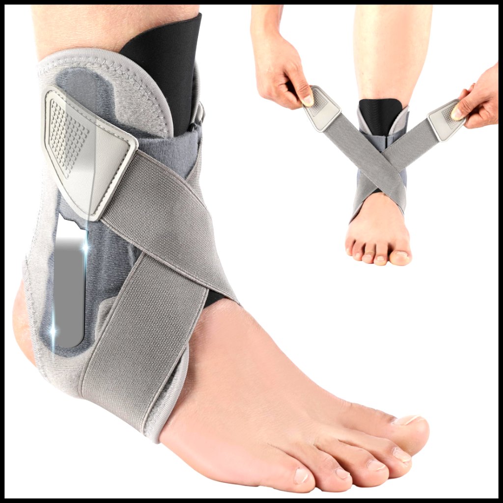 Ankle Support Brace With Metal Bar For Injury Recovery Sports Running Hiking